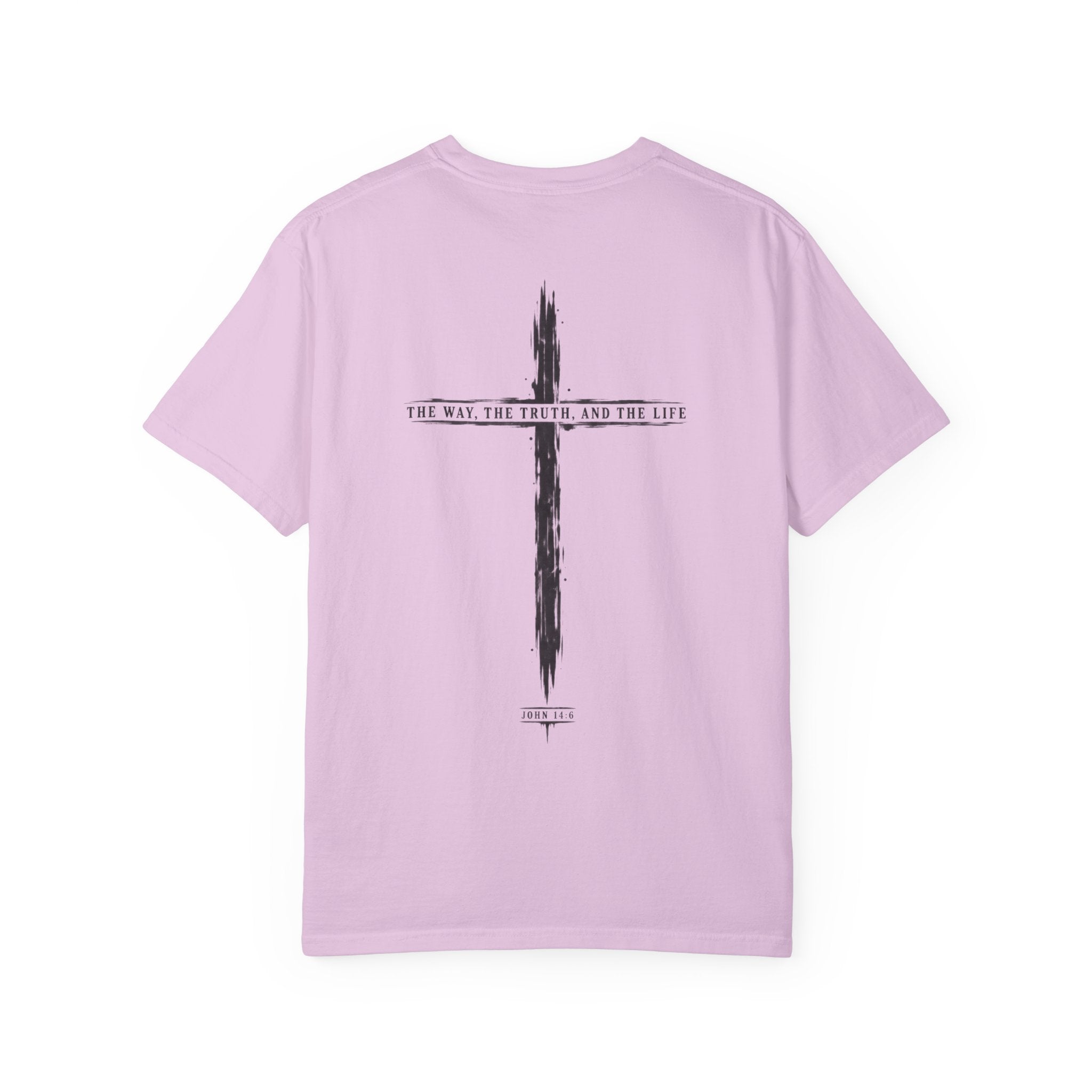 Christian Cross T-Shirt — 'The Way, The Truth, The Life' Religious Tee