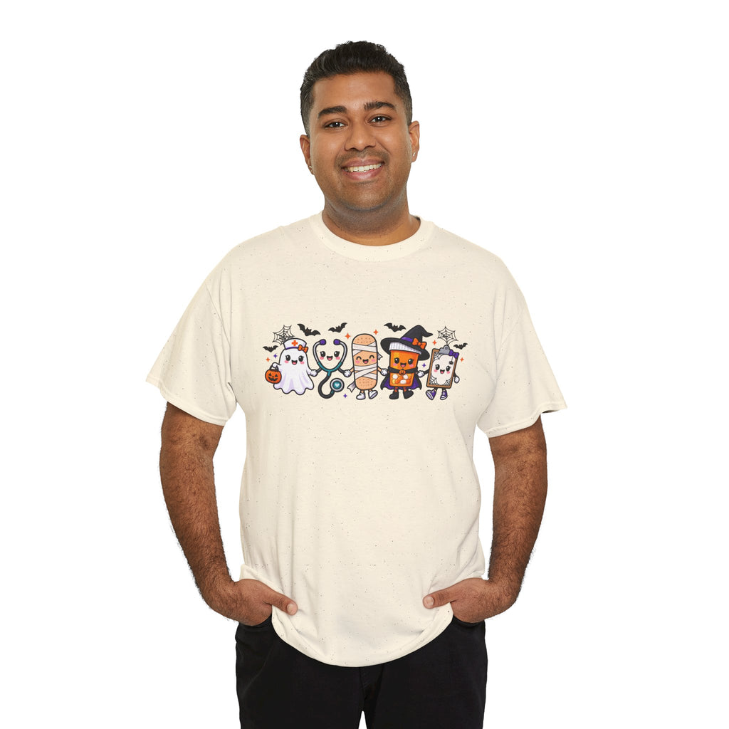 Halloween Candy Characters Tee — Cute Trick-or-Treat Ghosts & Candy Corn Shirt