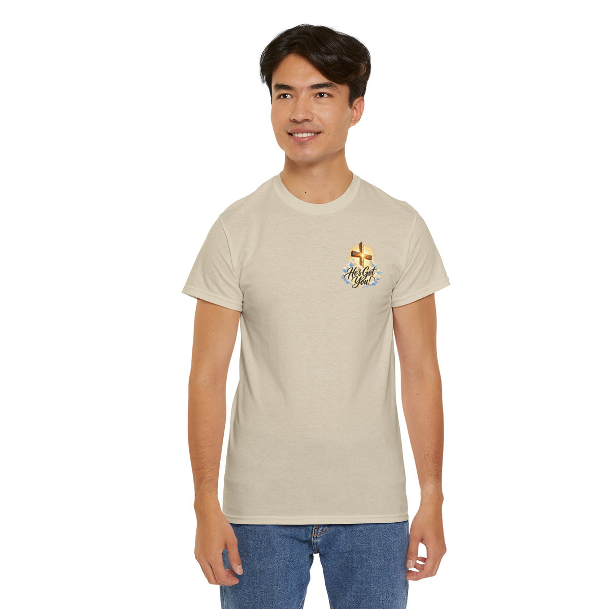 Don't Overthink It He's Got You Tee — Christian Cross Inspirational T‑Shirt