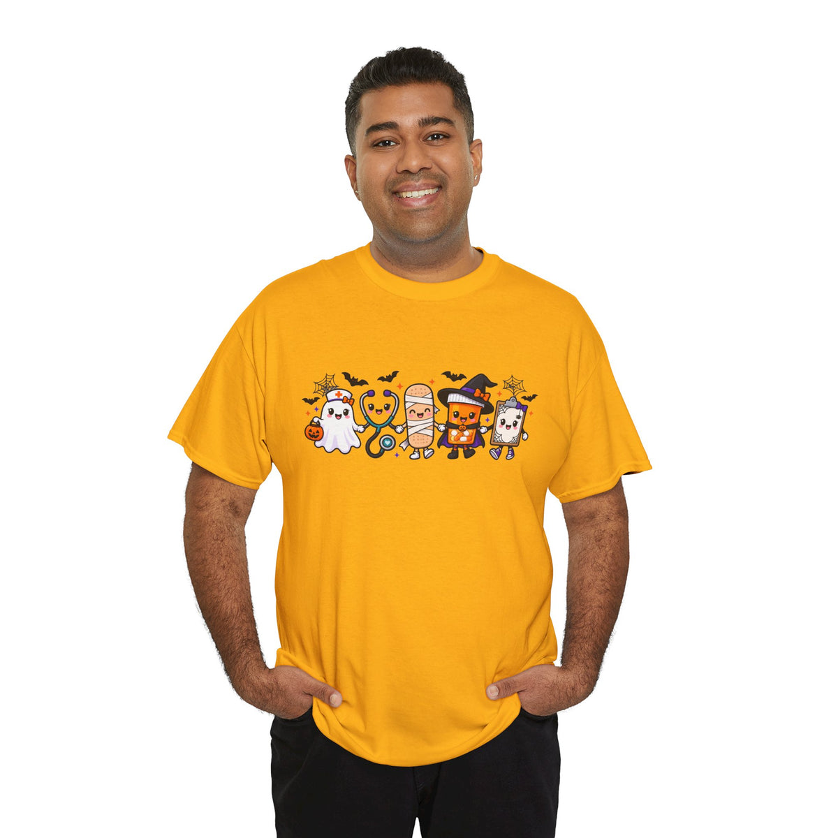 Halloween Candy Characters Tee — Cute Trick-or-Treat Ghosts & Candy Corn Shirt