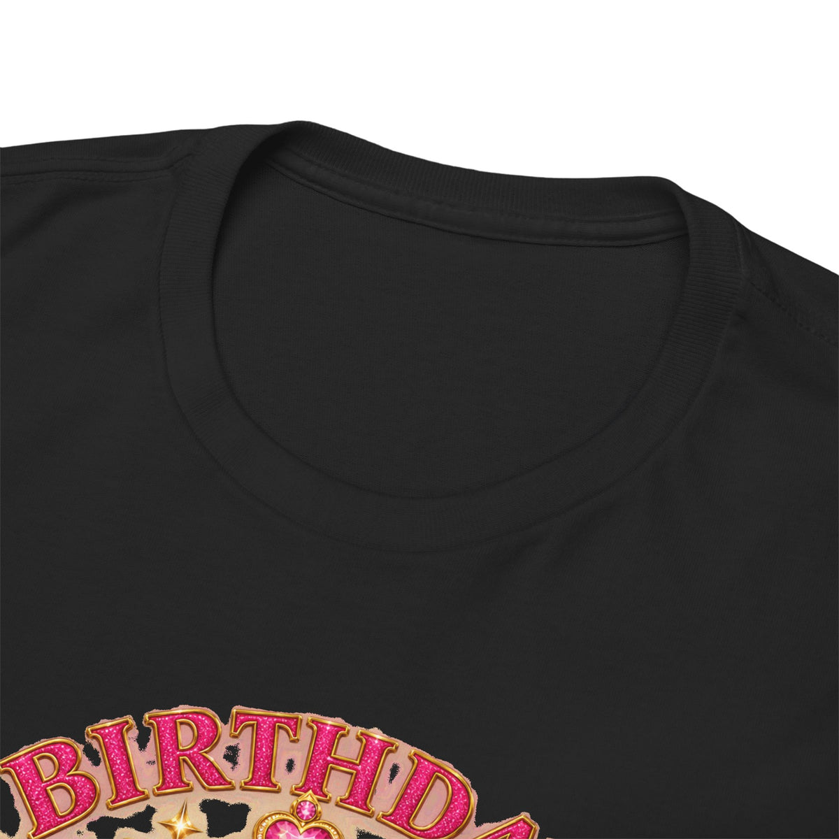 Birthday Queen Graphic T-Shirt | Pink & Gold Crown