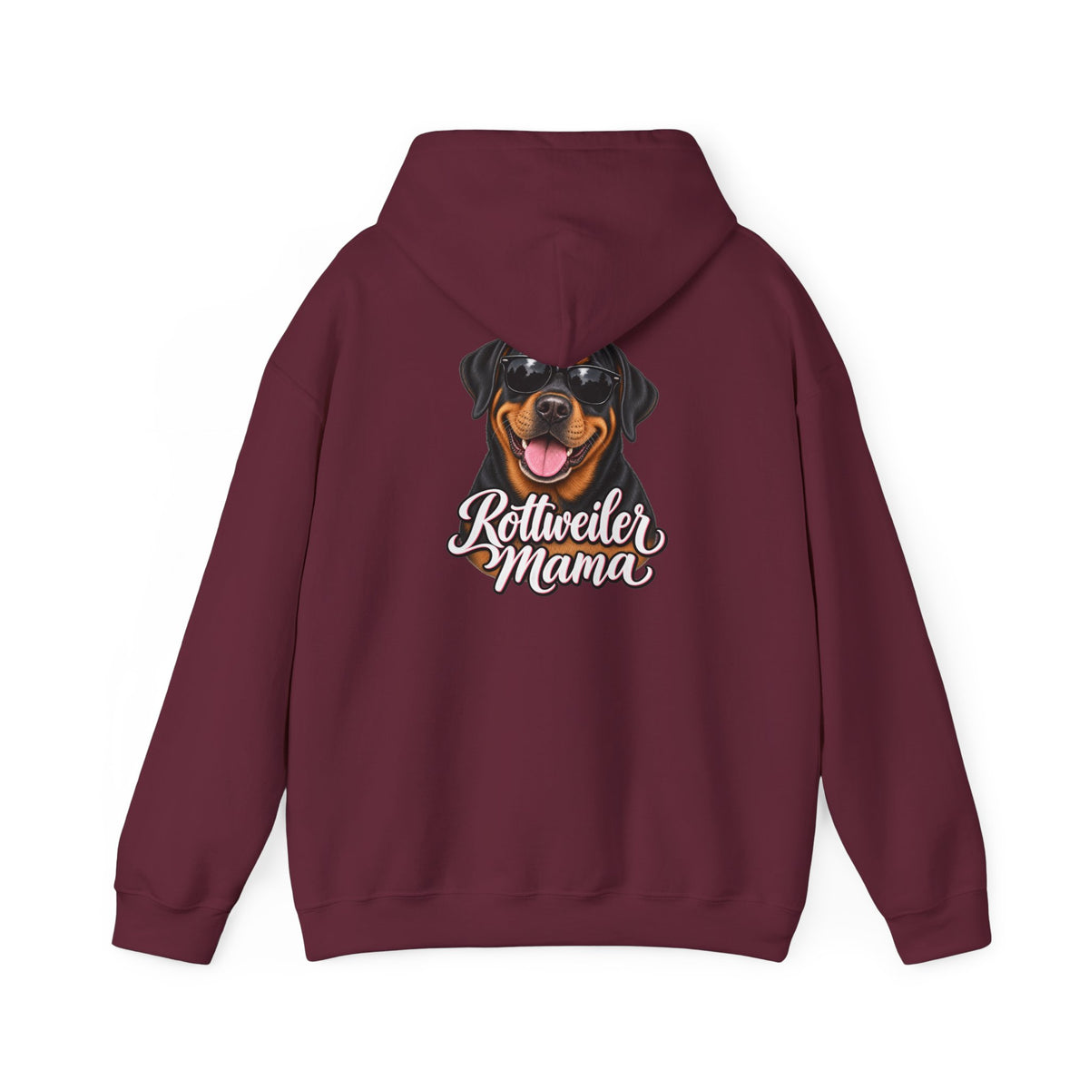 Rottweiler Mama Hoodie — Cute Rottie Portrait Pullover for Dog Moms