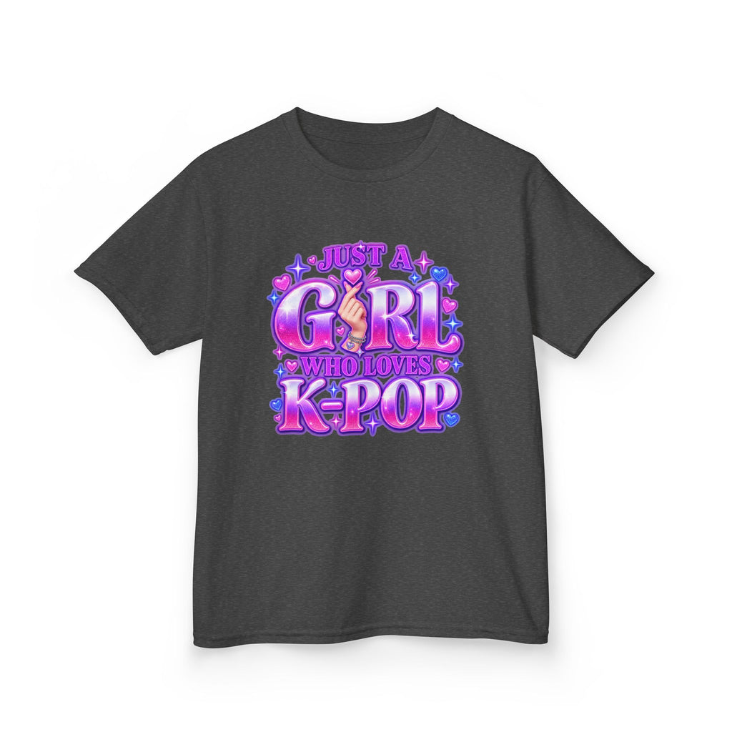 Kids T‑Shirt — "Just a Girl Who Loves K‑Pop" Cute K‑Pop Fan Tee