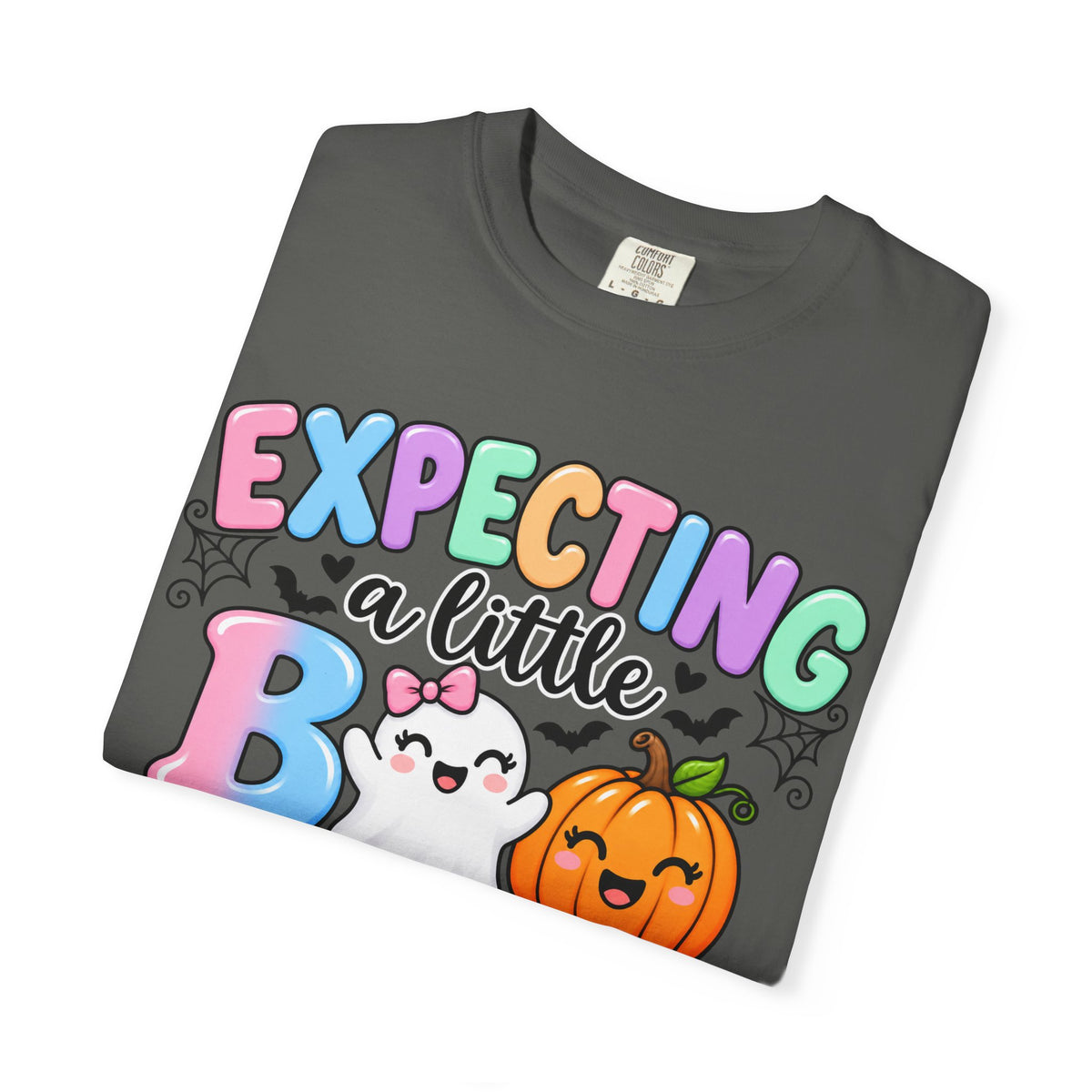 Expecting a Little Boo Maternity T-Shirt — Cute Halloween Pregnancy Tee