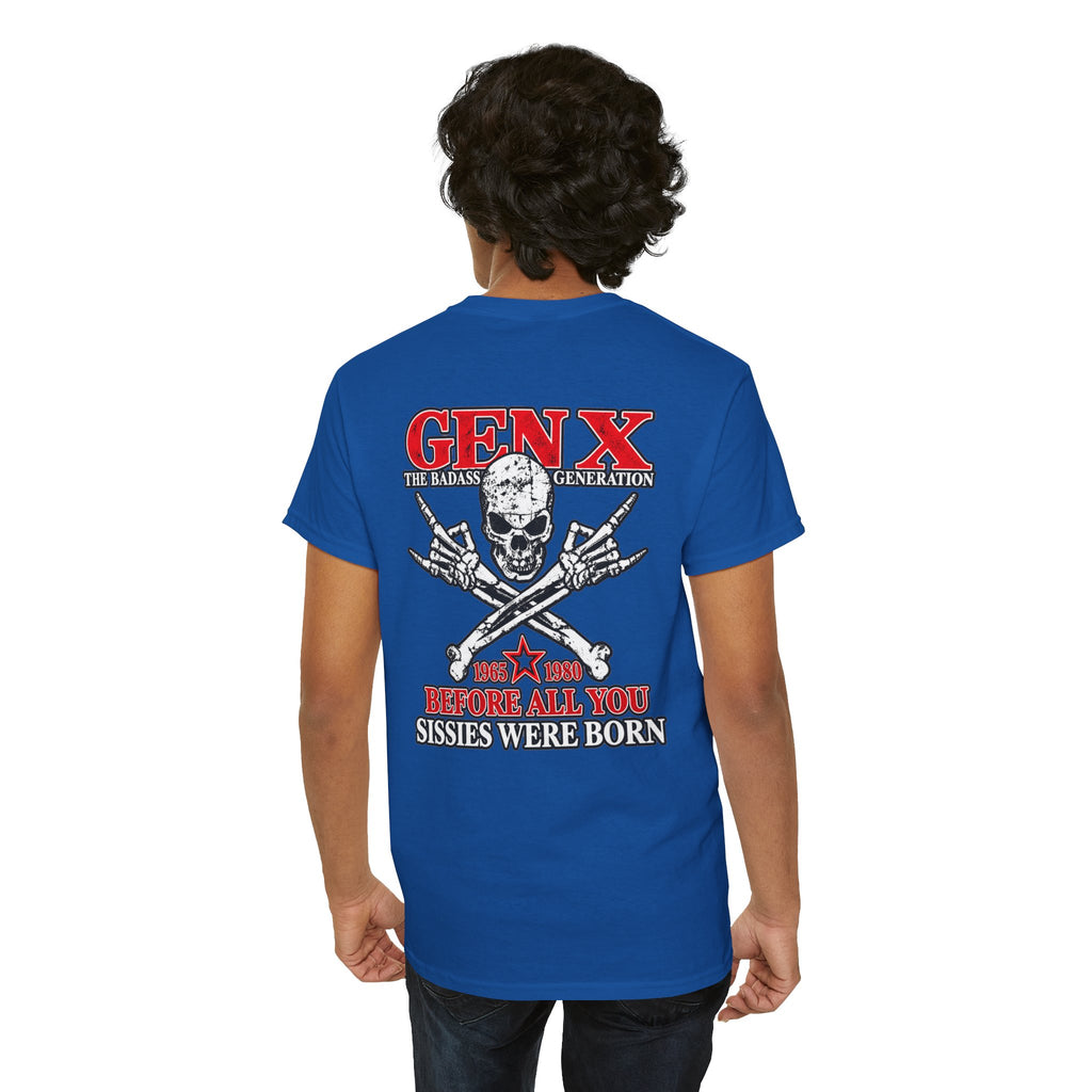 Gen X T‑Shirt — "The Badass Generation" Skull & Crossbones Retro Tee