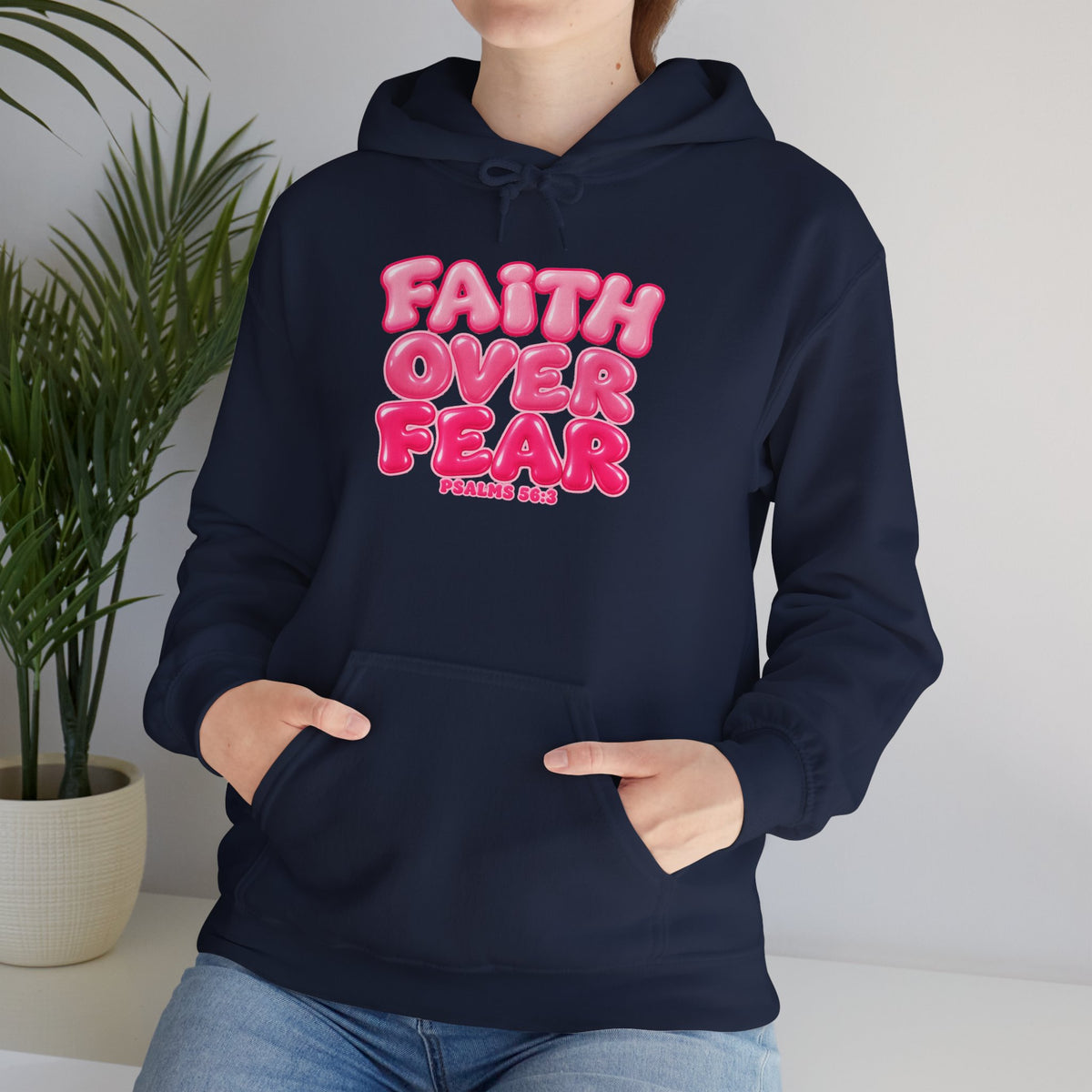 Faith Over Fear Inspirational Hoodie