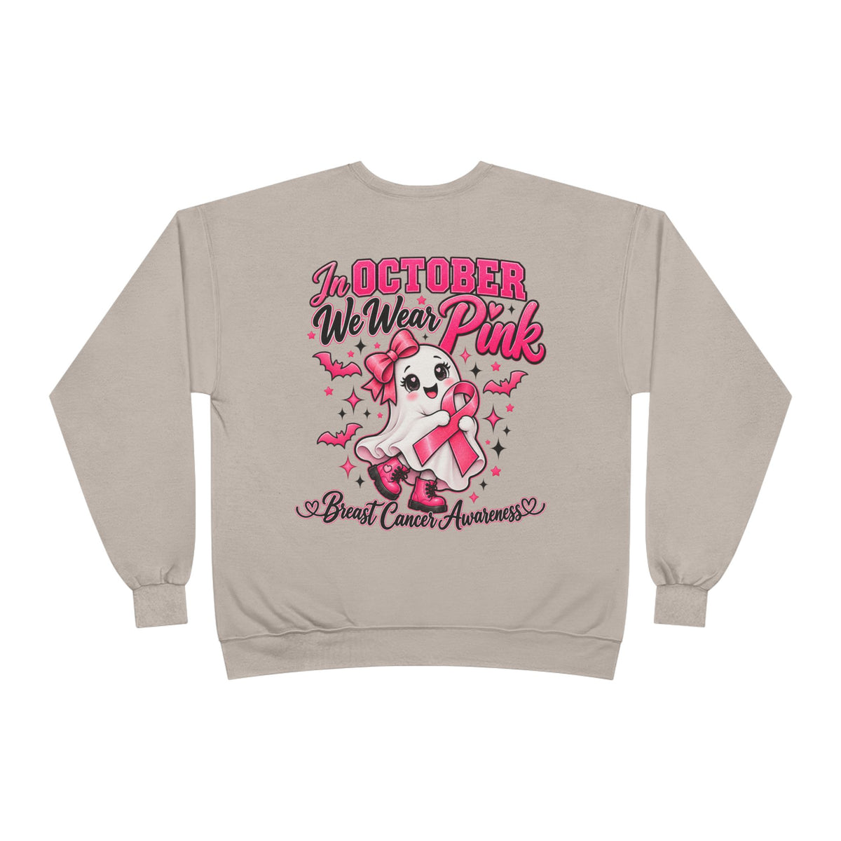 Breast Cancer Awareness Crewneck Sweatshirt – "In October We Wear Pink"
