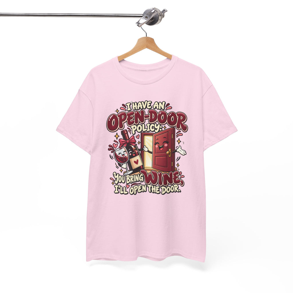 Open-Door Policy Wine Lover T-Shirt