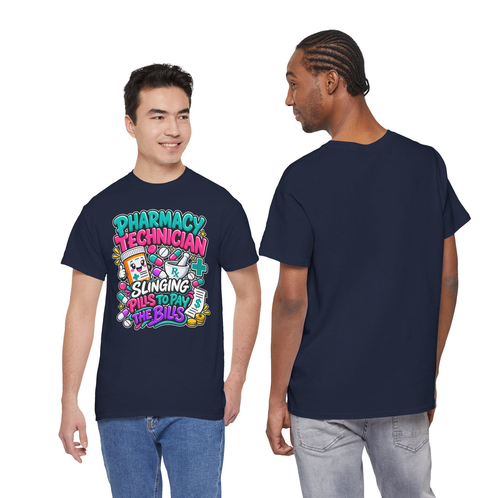 Pharmacy Technician T‑Shirt — "Slinging Pills to Pay the Bills" Graphic Tee