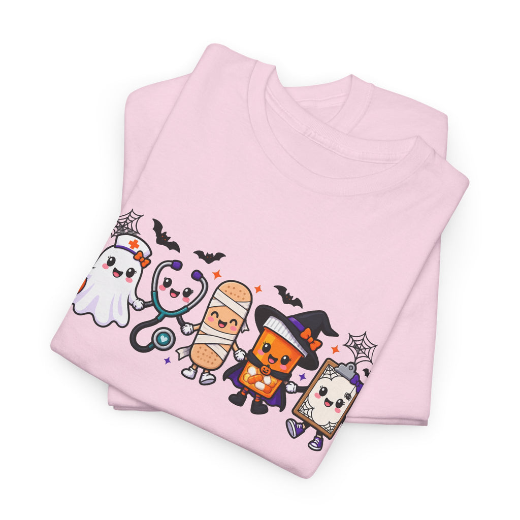 Halloween Candy Characters Tee — Cute Trick-or-Treat Ghosts & Candy Corn Shirt