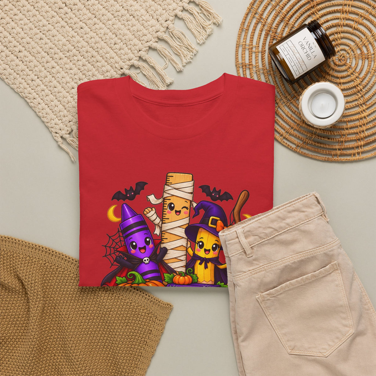 Halloween Teacher Tee — "What A Boo-tiful Day To Learn" Kids' Classroom Shirt