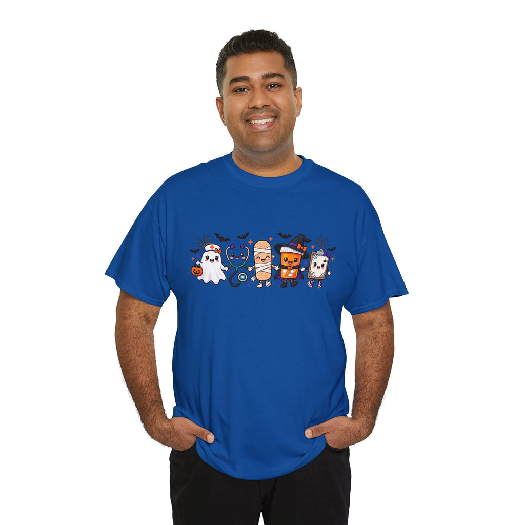 Halloween Candy Characters Tee — Cute Trick-or-Treat Ghosts & Candy Corn Shirt