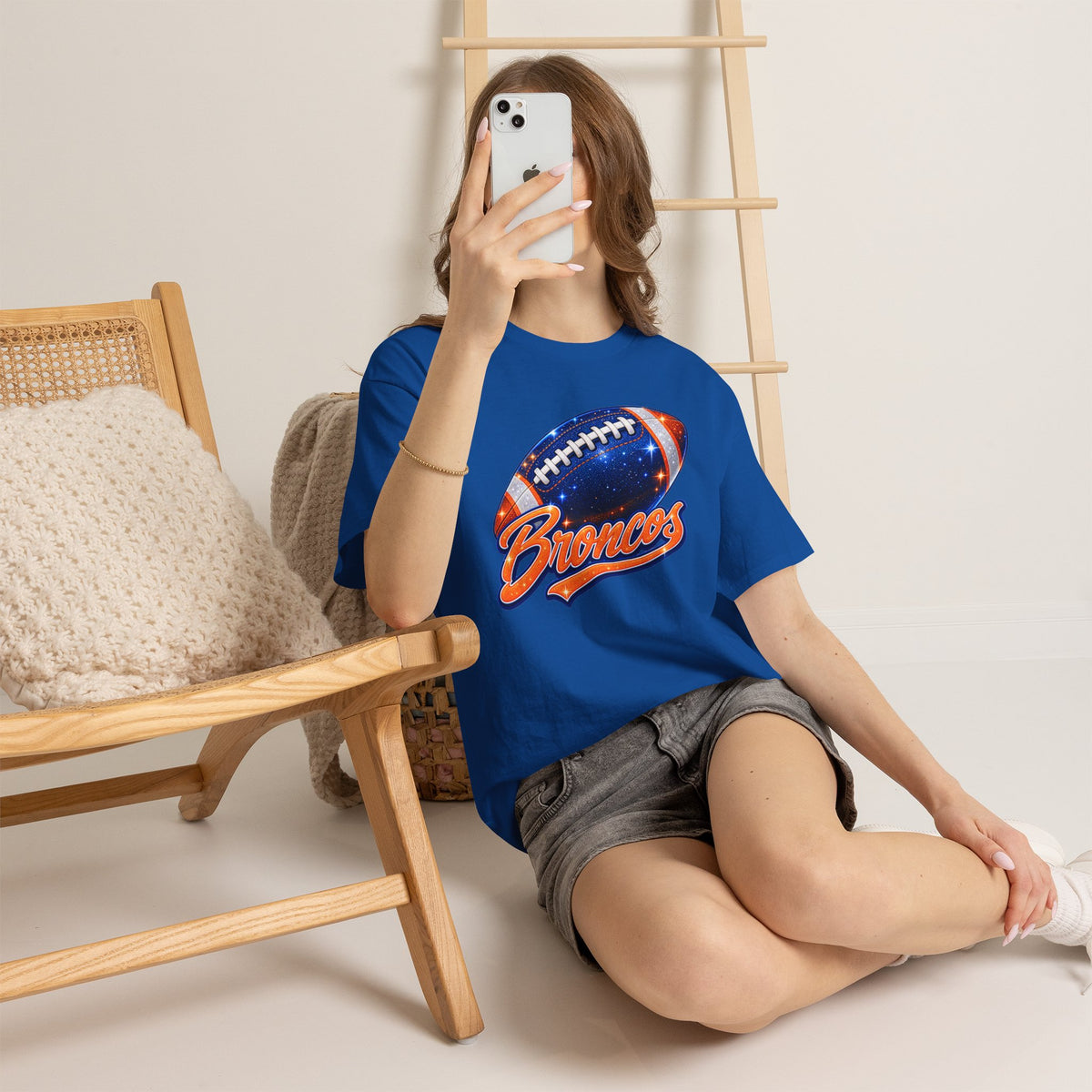 Broncos Football T-Shirt — Galaxy Football Graphic Tee