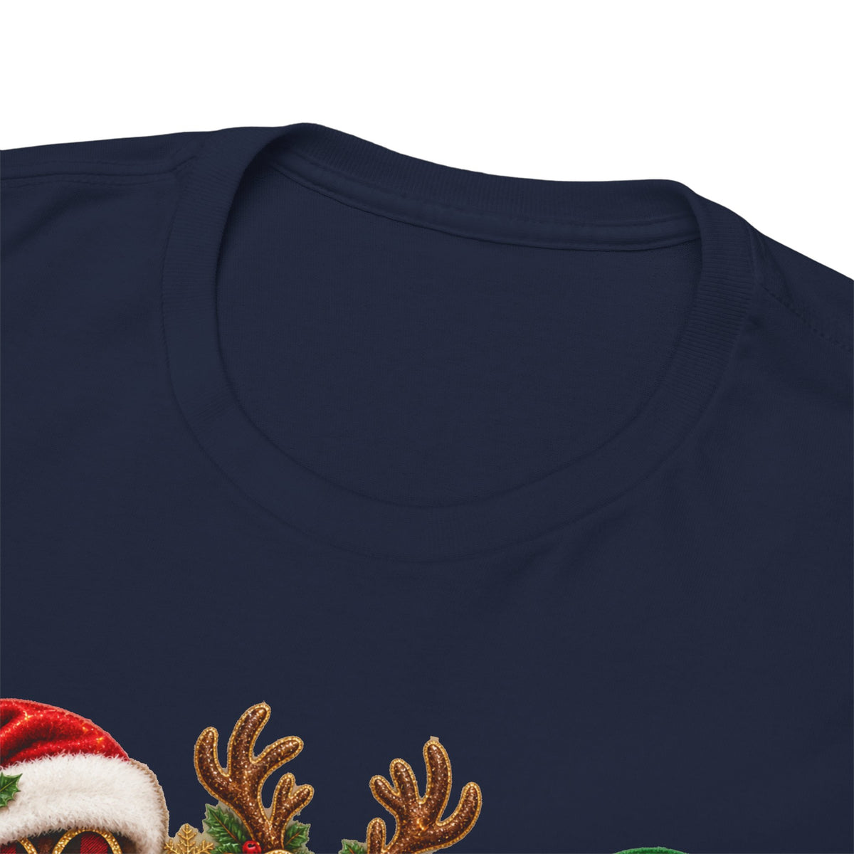 Merry Christmas Paw Prints Holiday Graphic Tee