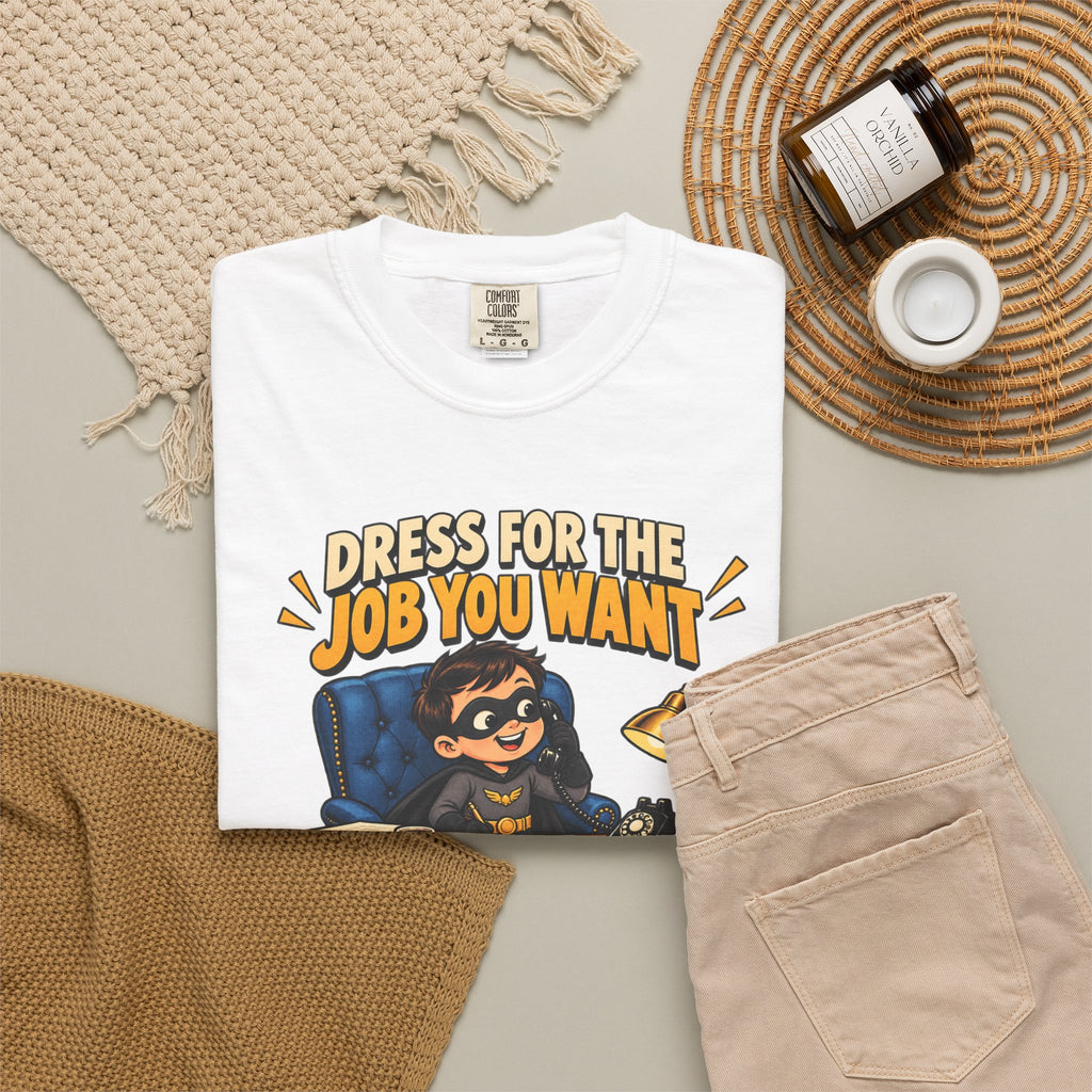 Dress for the Job You Want T-Shirt — Funny Office Career Motivation Tee
