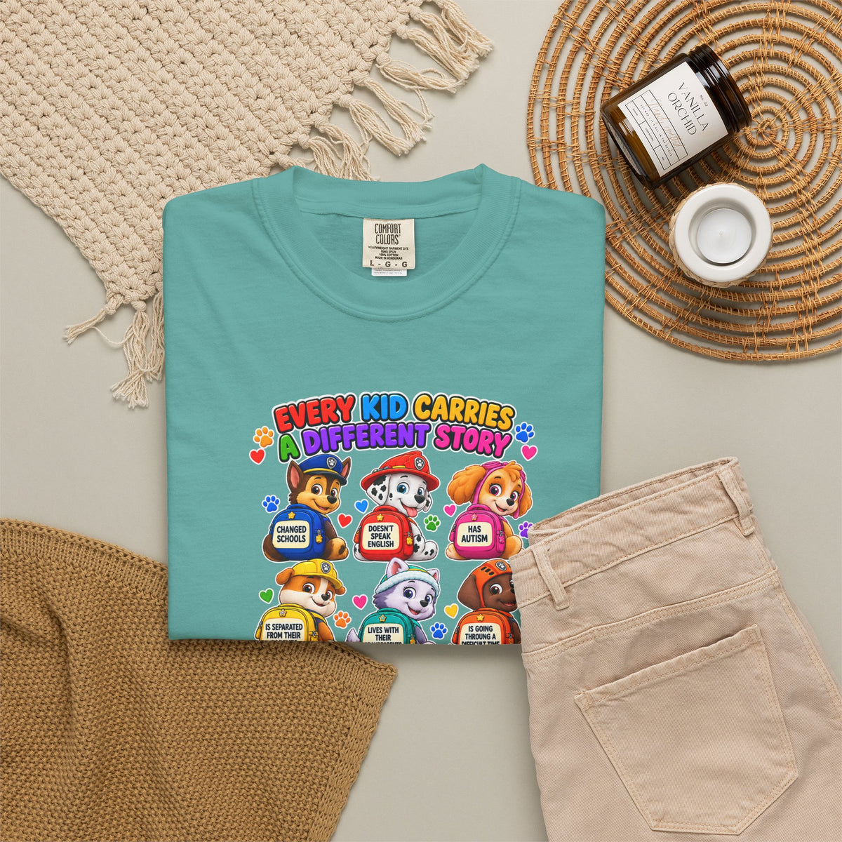 Be Kind Every Kid Carries Inspirational T-Shirt