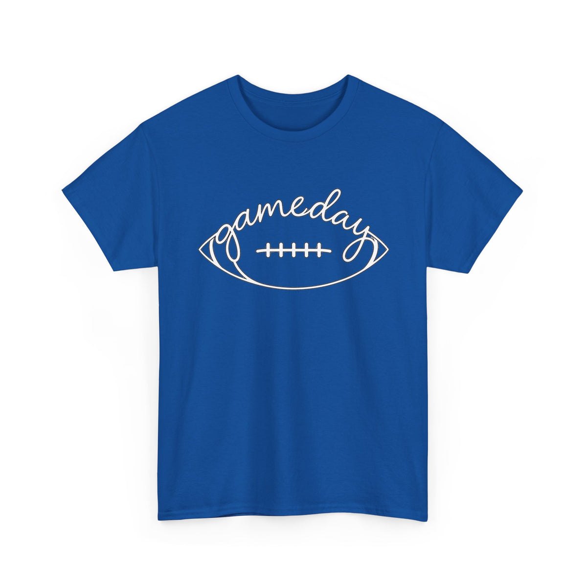 Gameday Football Tee — 'gameday' Script Football Graphic T-Shirt