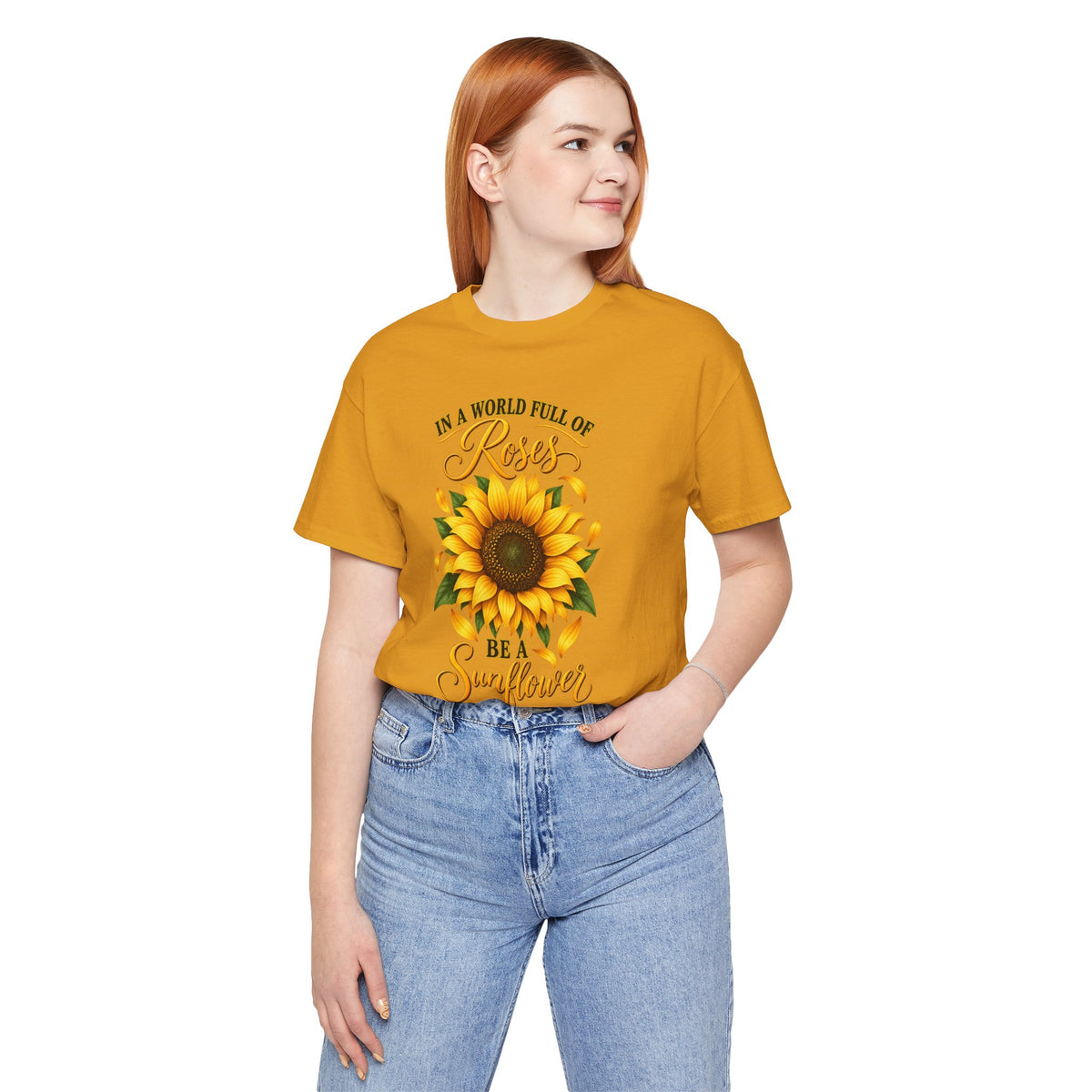 Be a Sunflower T-Shirt | Inspirational Floral Graphic