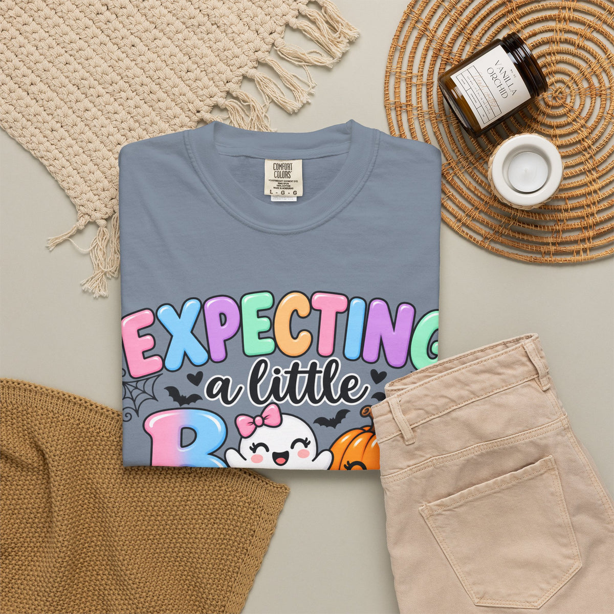 Expecting a Little Boo Maternity T-Shirt — Cute Halloween Pregnancy Tee