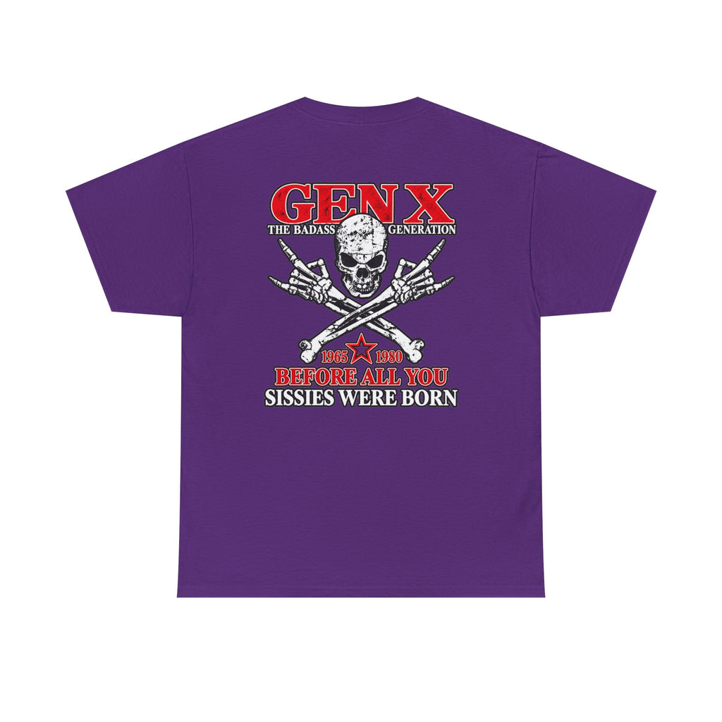 Gen X T‑Shirt — "The Badass Generation" Skull & Crossbones Retro Tee