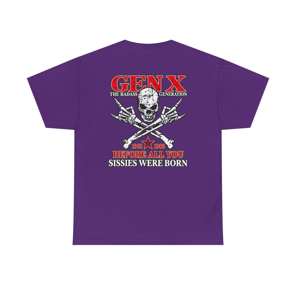 Gen X T‑Shirt — "The Badass Generation" Skull & Crossbones Retro Tee