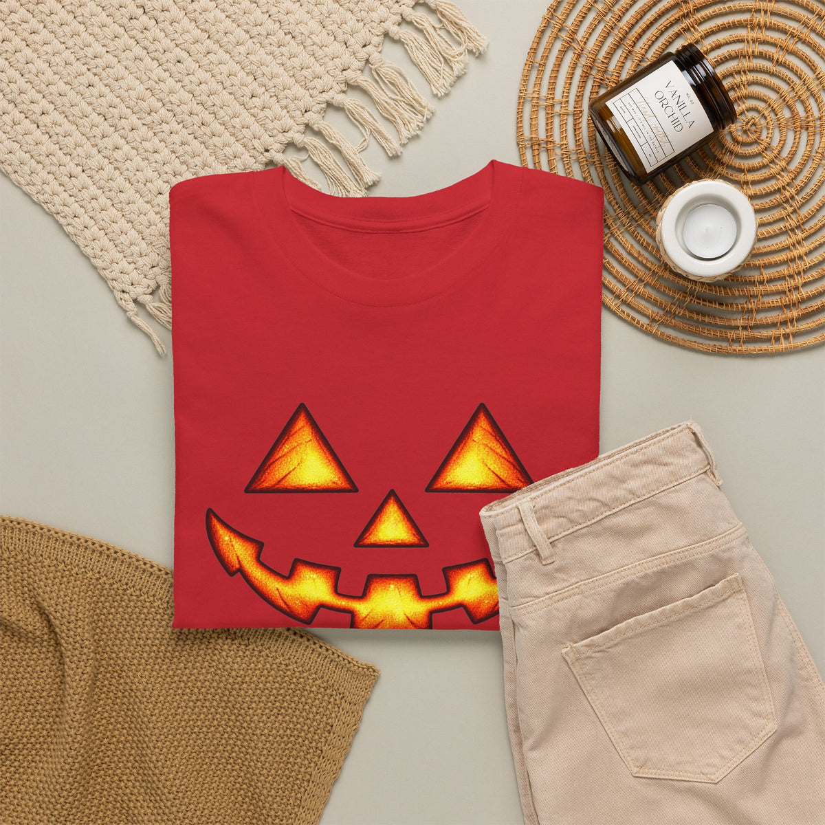 Halloween Jack-O'-Lantern Happy T-Shirt