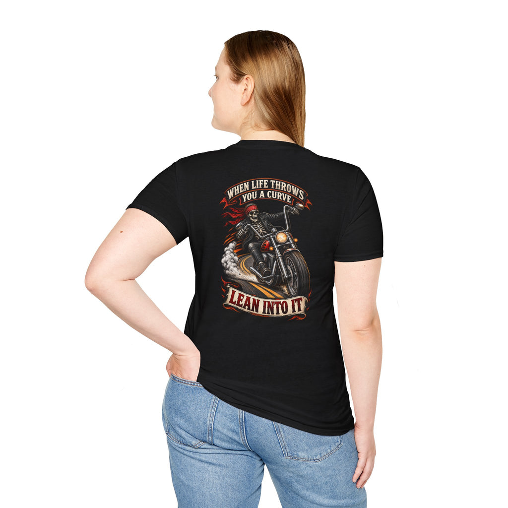 Motorcycle Rider Skull Tee — Born to Ride Graphic T-Shirt