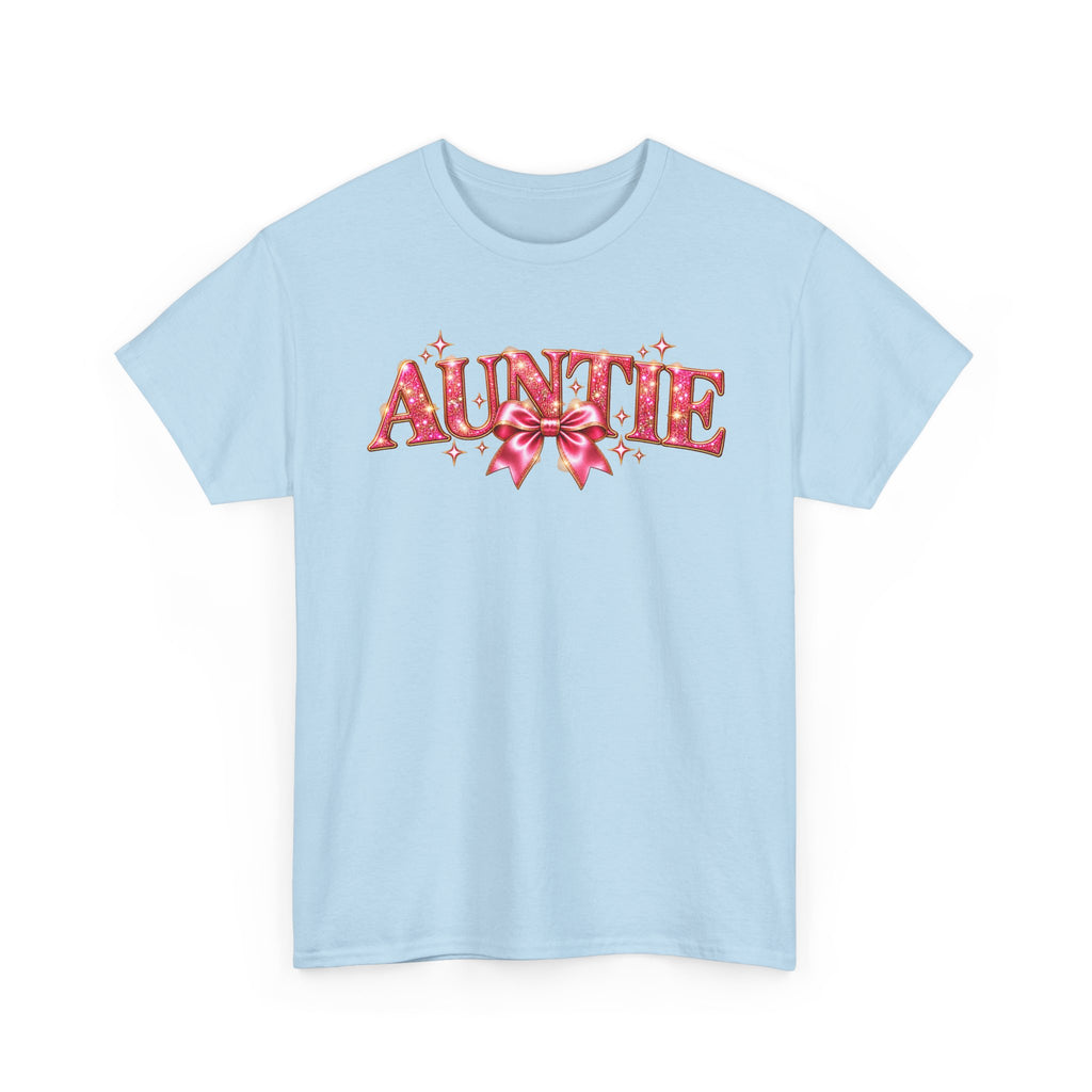 Auntie Graphic T-Shirt | Pink Bow Design