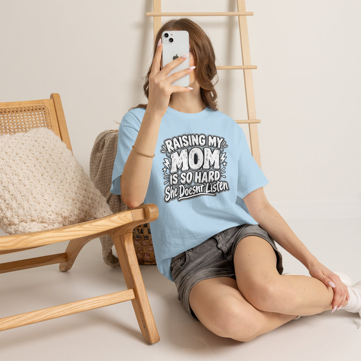 Raising My Mom Is So Hard Tee — Funny Mother-Son Humor Gift
