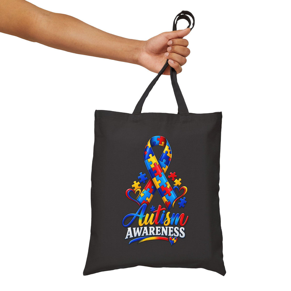 Eco Canvas Tote — Colorful Floral Buddha Design