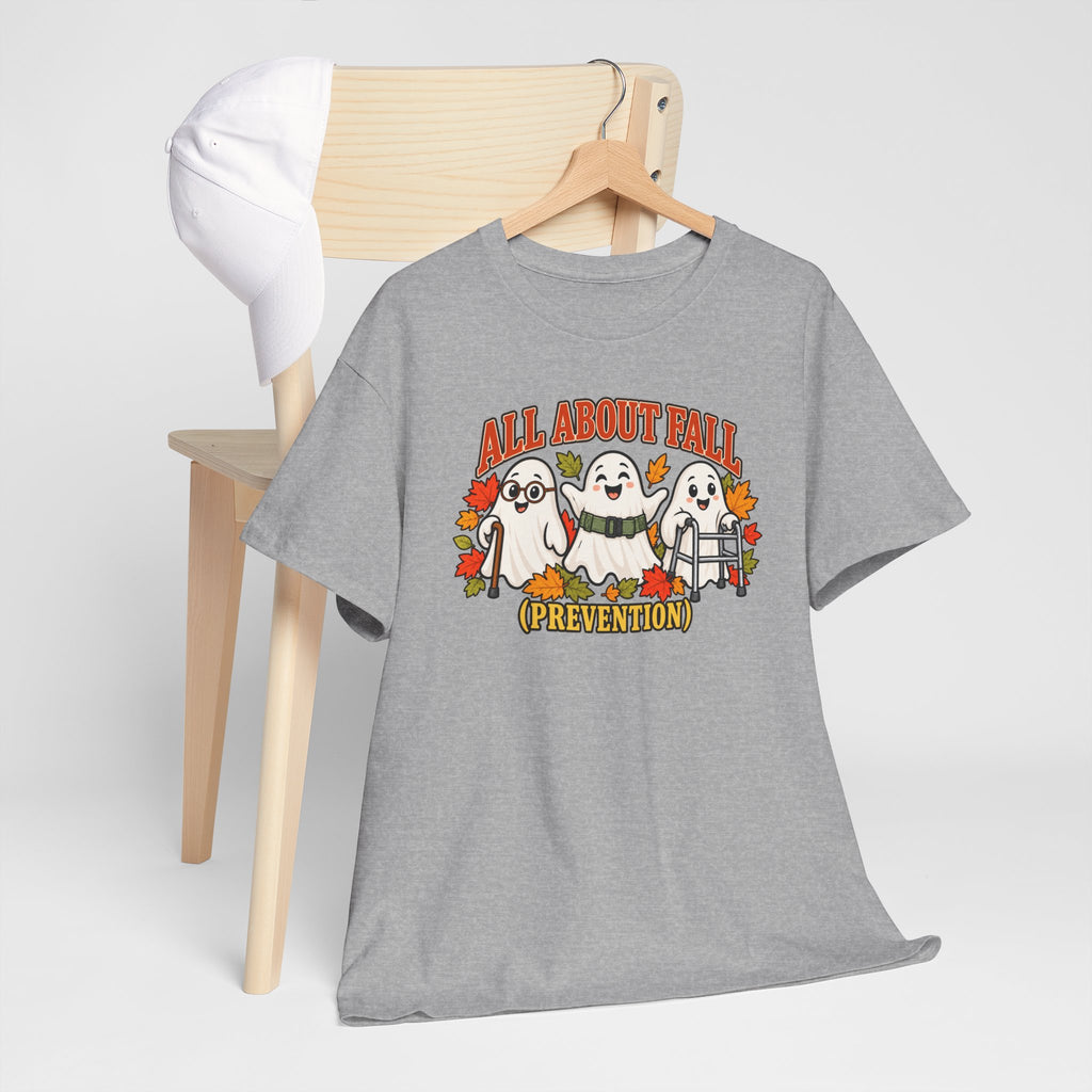 All About Fall (Prevention) Ghost Tee — Cute Halloween Autumn T-Shirt