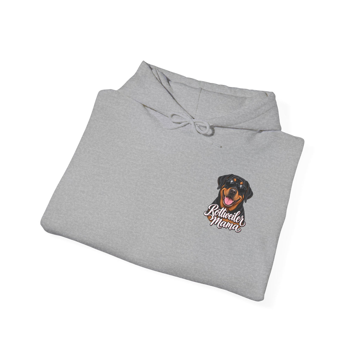Rottweiler Mama Hoodie — Cute Rottie Portrait Pullover for Dog Moms