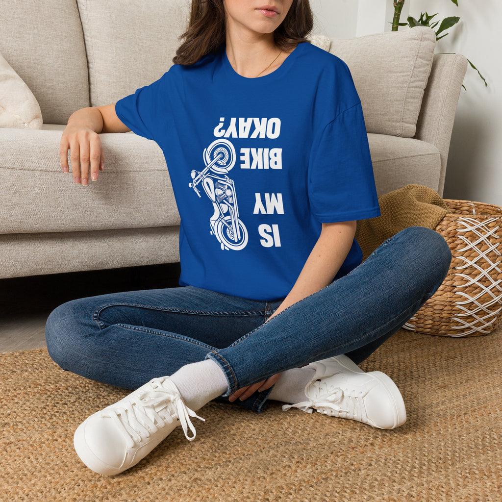 Motorcycle T‑Shirt — "Is My Bike Okay?" Bold Biker Tee