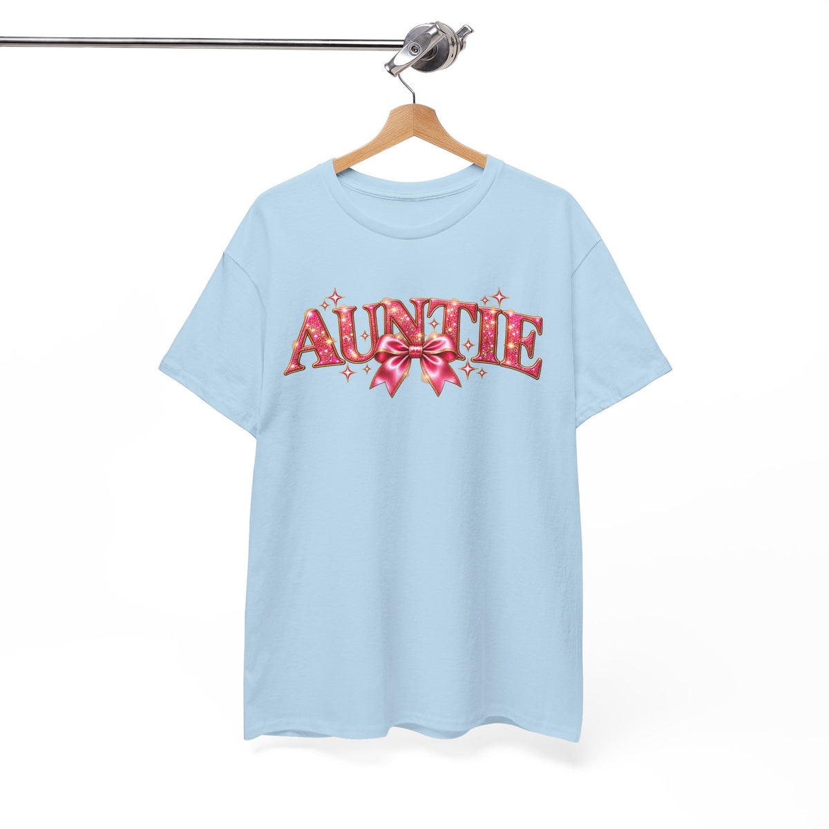Auntie Graphic T-Shirt | Pink Bow Design