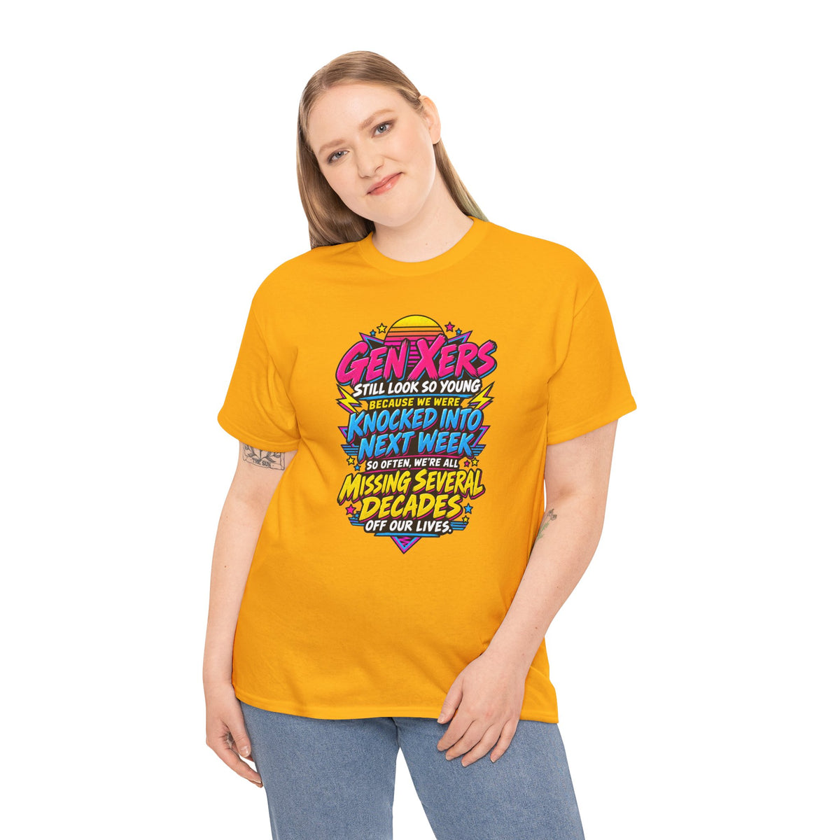 Gen Xers Retro Graphic Tee — “Still Look So Young… Missing Several Decades”