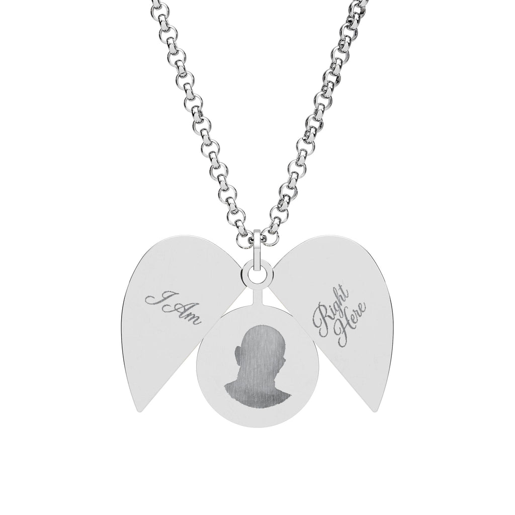 Engravable Hidden Message Heart Necklace — Secret Love Locket Jewelry