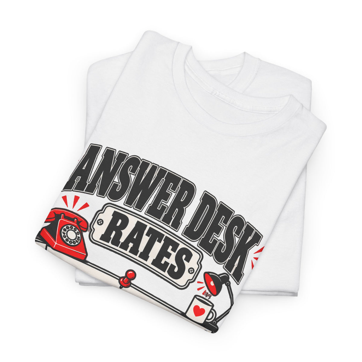 Answer Desk Rates T-Shirt — Funny Help Desk IT Support Tee ("Answer 1.00, Correct Answer 4.00")