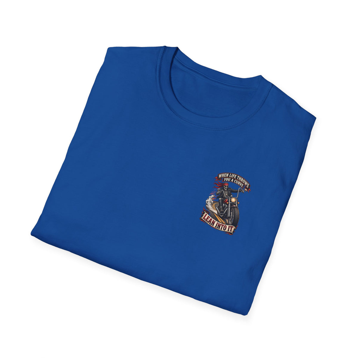 Motorcycle Rider Skull Tee — Born to Ride Graphic T-Shirt