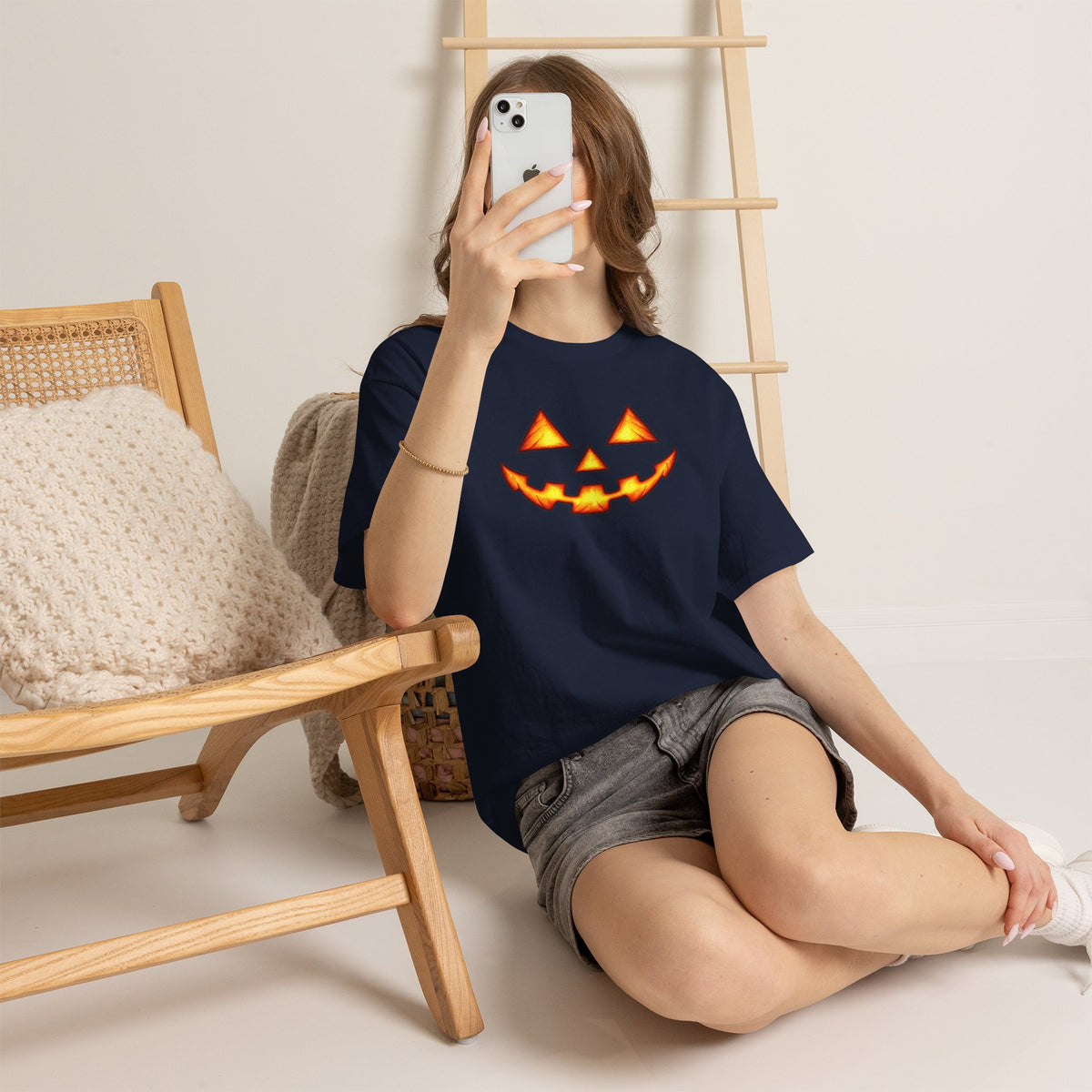 Halloween Jack-O'-Lantern Happy T-Shirt