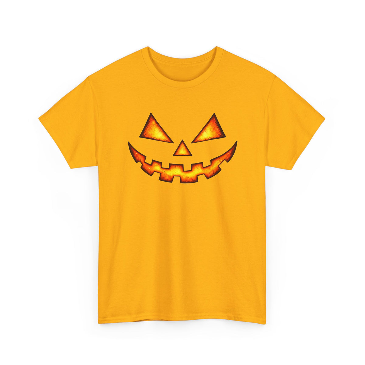 Jack-O'-Lantern Pumpkin Scary Face T-Shirt — Halloween Horror Costume Tee