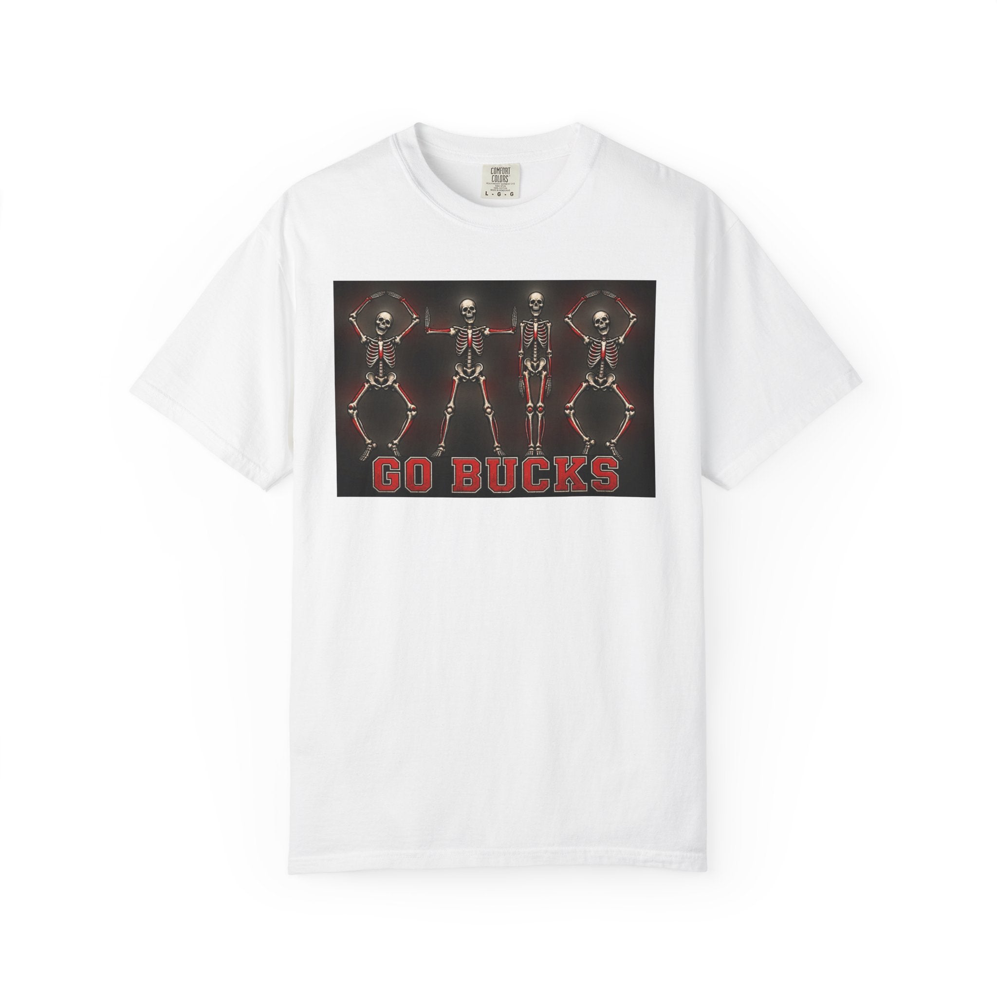 Go Bucks T-Shirt — Vintage Skeleton Dance Football Fan Tee
