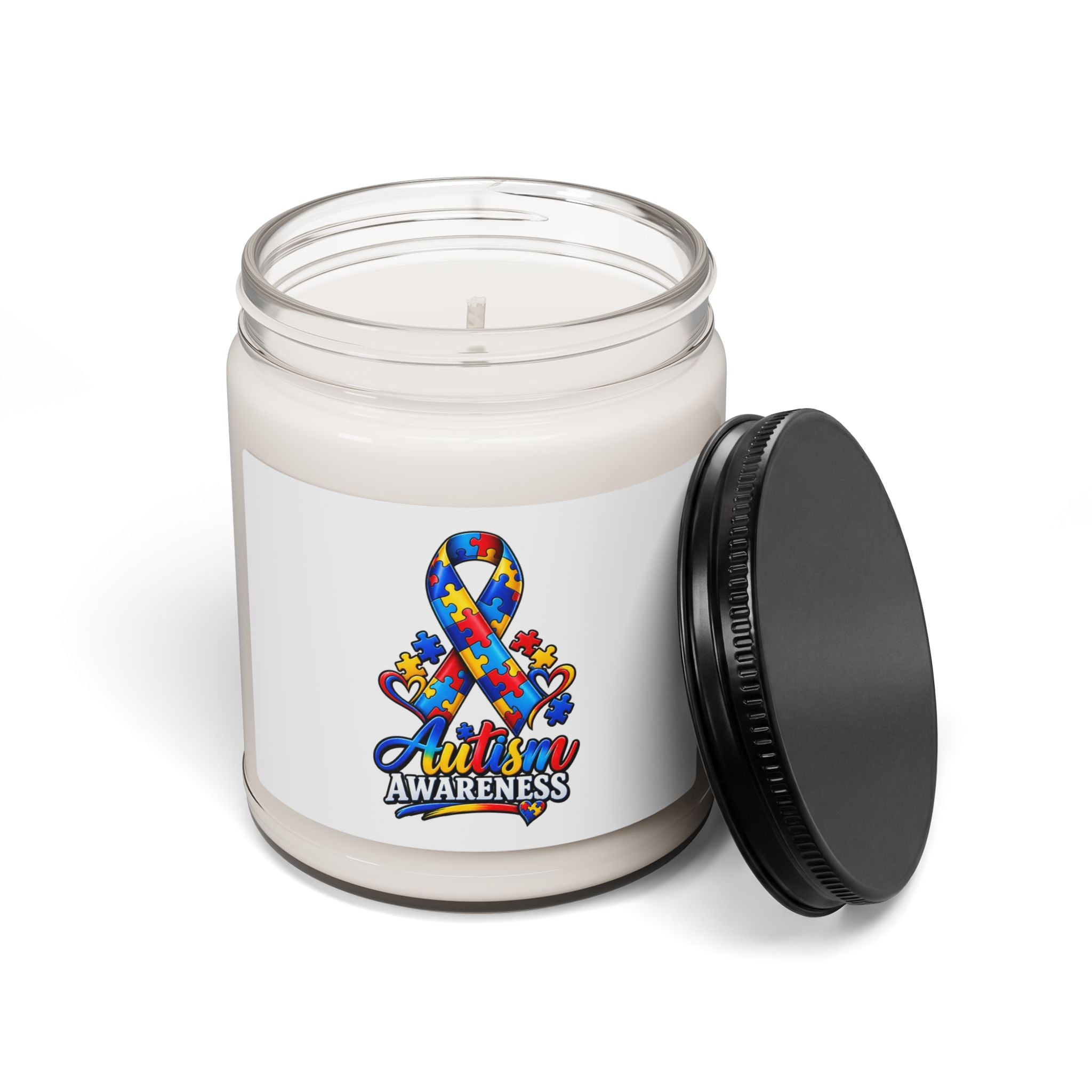 9oz Scented Soy Candle — Clean Cotton Aroma | Minimal Label Jar
