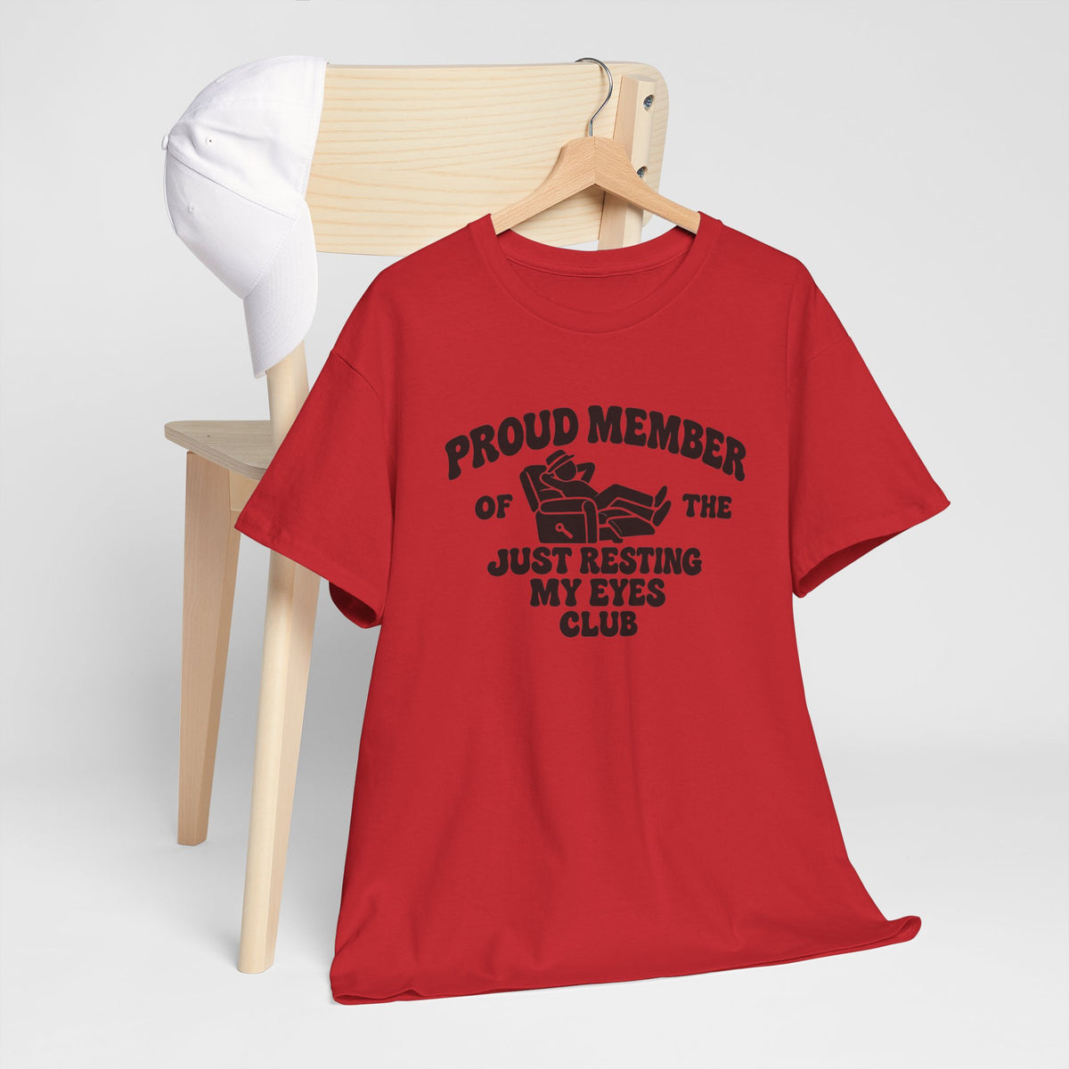 Resting My Eyes Club T-Shirt — "Proud Member of the Just Resting My Eyes Club" Graphic Tee