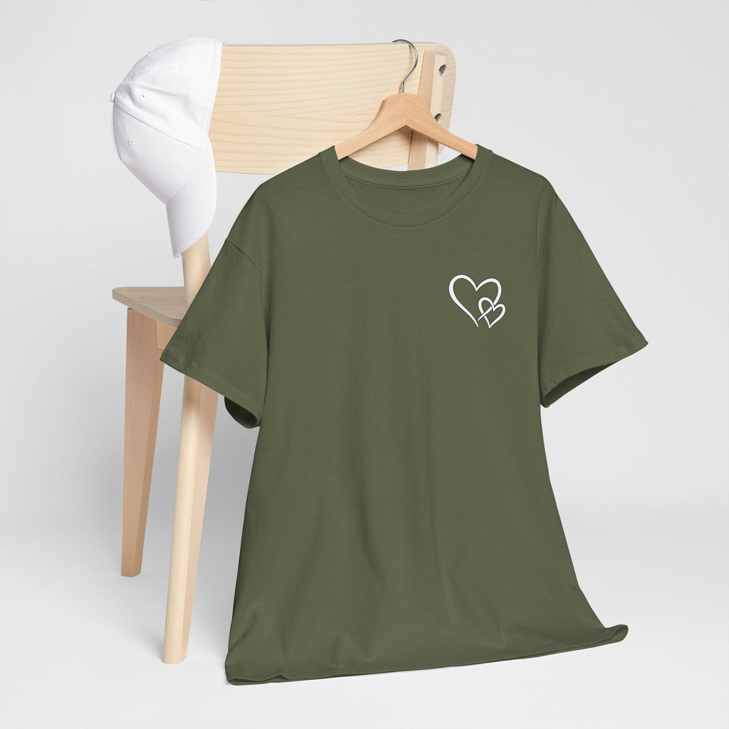 Inspirational Heart T-Shirt – "To the Person Behind Me: You Are Amazing, Beautiful and Enough" Motivational Tee