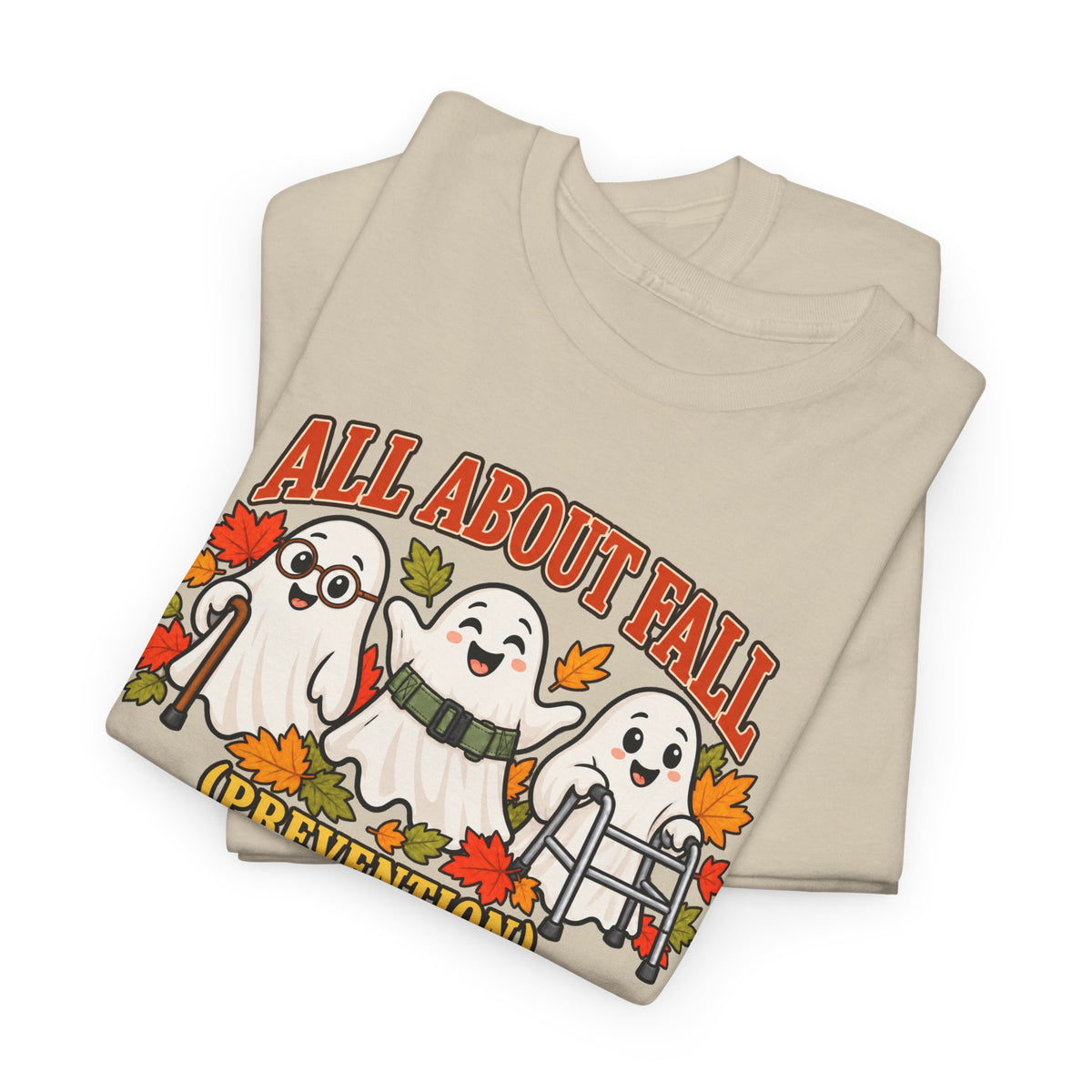 All About Fall (Prevention) Ghost Tee — Cute Halloween Autumn T-Shirt