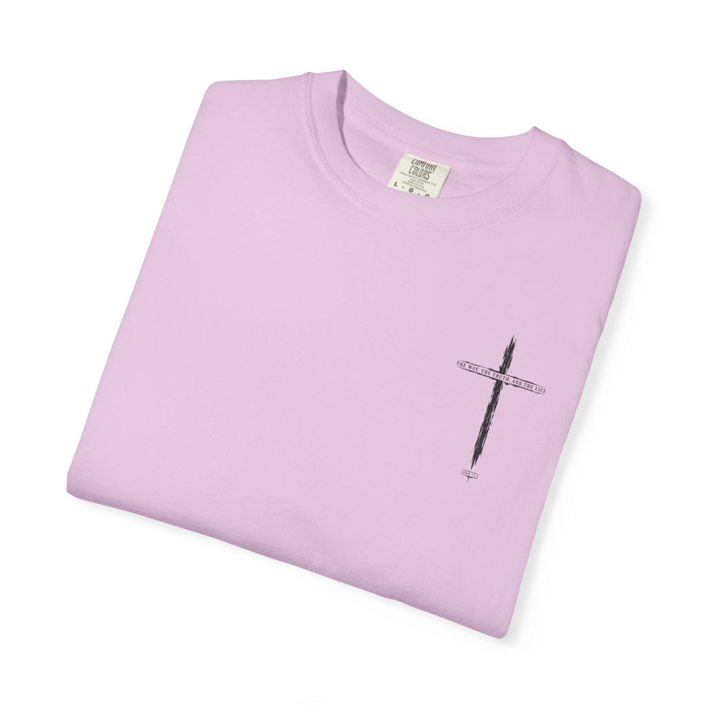 Christian Cross T-Shirt — 'The Way, The Truth, The Life' Religious Tee