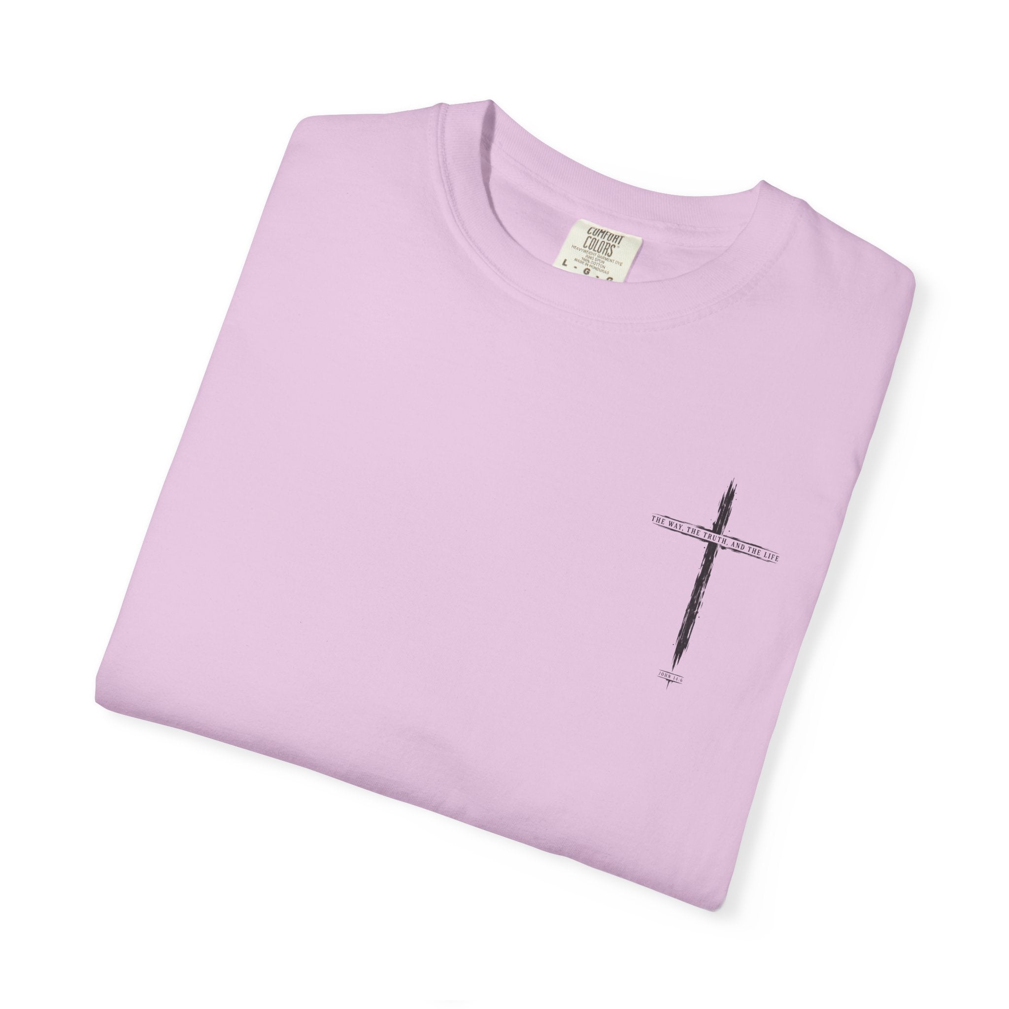 Christian Cross T-Shirt — 'The Way, The Truth, The Life' Religious Tee