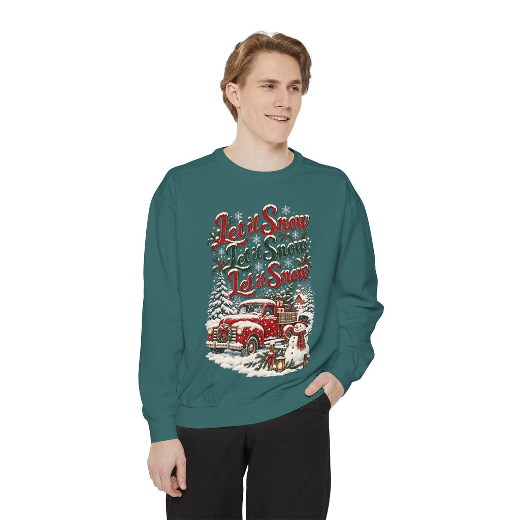 Let It Snow Vintage Truck Sweatshirt