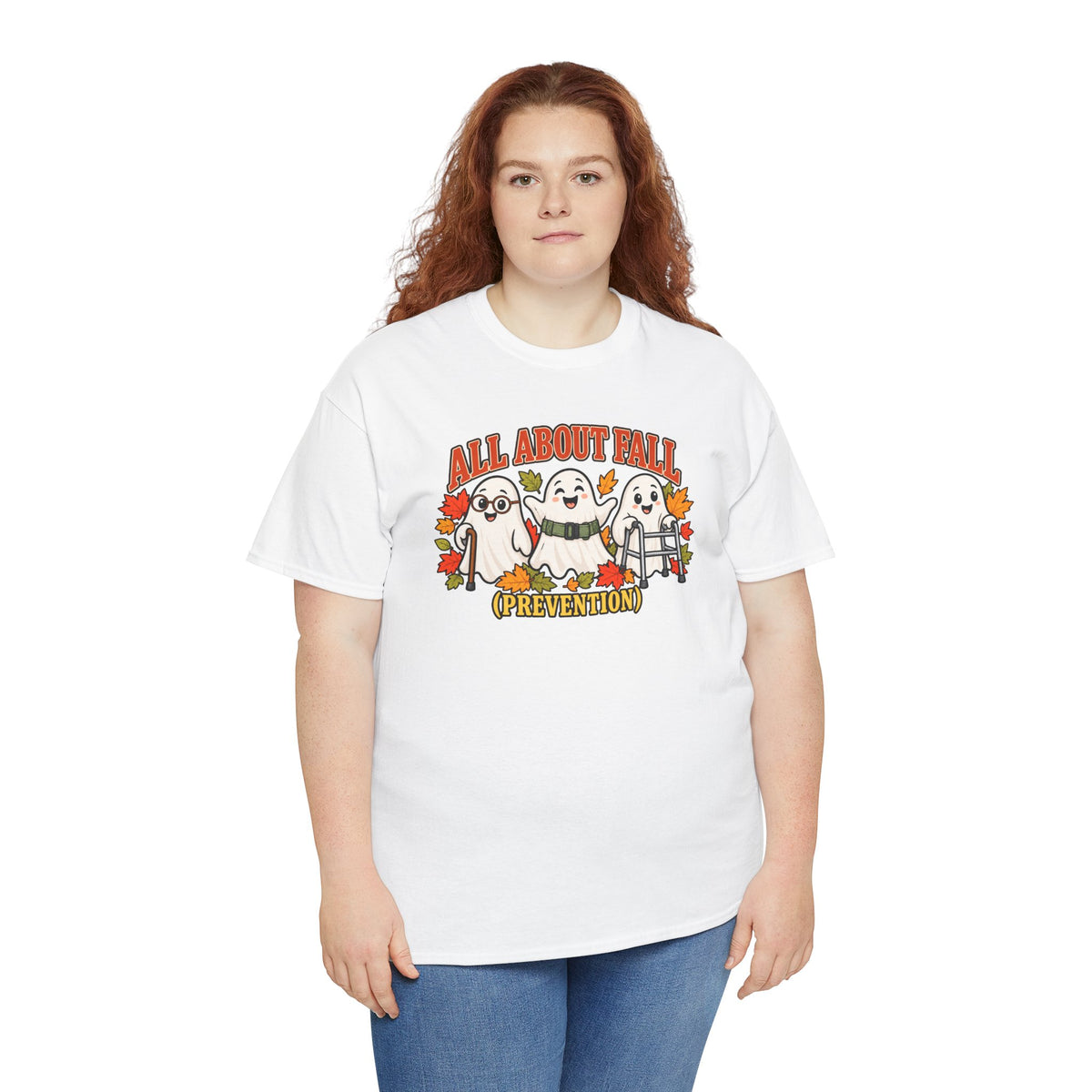 All About Fall (Prevention) Ghost Tee — Cute Halloween Autumn T-Shirt