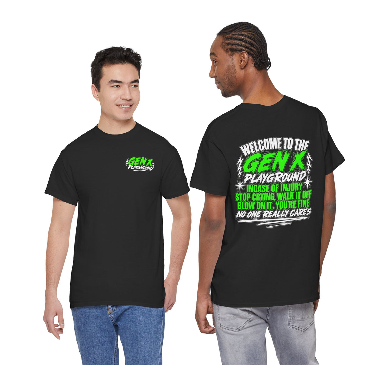 Gen X Playground T‑Shirt — "Welcome to the Gen X Playground" Graphic Tee